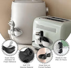Cord Organizer for Appliances, 4PCS Kitchen Appliance Cord Winder Organizer Stick On Cable Holder Winder Keeper for Appliances Stick on Kitchenaid Mixer, Coffee Maker, Pressure Cooker Accessories