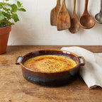 Ceramic Casserole Baking Dish - 28 Ounces Baking Dish for Oven, Lasagna Pans, Oven Safe Durable Bakeware for Kitchen Home Decor, Banquet and Dinner, Round 2 pieces 7.7 x 7.7 Inch