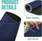 WISELIFE Coffee Mat Super Absorbent Dish Drying Mat Coffee Bar Accessories Large Drying Mats for Kitchen Counter 17" W x 30" L, Blue