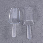 4.5 Inch Clear Plastic Multi-Purpose Scoops, Ice Scoop for Weddings, Candy, Dessert Buffet, Protein Powders, Specialty Tools and Gadgets