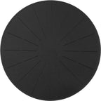 Lazy K Induction Cooktop Mat - Silicone Fiberglass Scratch Protector - for Magnetic Stove - Non Slip Pads to Prevent Pots from Sliding During Cooking_ Black (11inches)