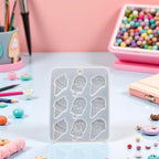White Cake Mold, Ice Cream Popsicle Cute Food Keychain Pendant Silicone Resin Mold Jewelry Tools，Jewelry Boxes and Organizers，Ice Pop Molds Specialty Tools and Gadgets
