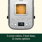 Cuisinart CBK-110C Compact Automatic Bread Maker, Stainless Steel