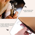 uxcell 2 Pcs Wine Opener, Bottle Opener, Durable Stainless Steel Waiter's Corkscrew, Compact All-In-One Home Bar Tool for Bar, Party, Wedding, Home, Travel, Blue