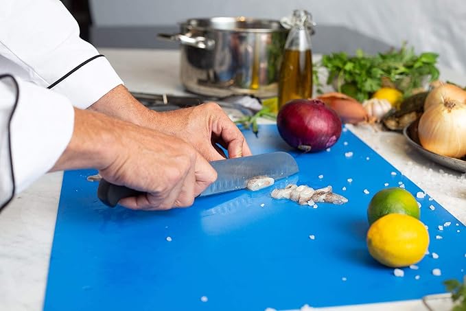 Commercial Grade Cutting Board Mats, Extra Large 24 x 18 Inch, Multi-Color 4 Pack Set