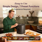COSORI Air Fryer Pro, Compact 5QT, Ceramic Coating, 7 Presets with Preheat & Keep Warm, 450℉, Easy to use & clean, Shake Reminder, 130+ In-App Recipes, Nonstick & Dishwasher-Safe Basket, Gray