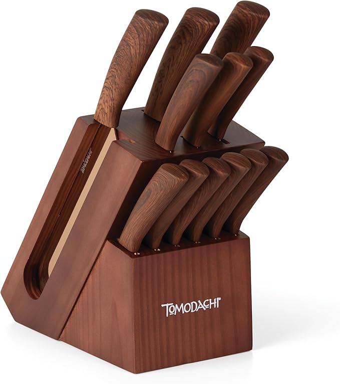 Hampton Forge Raintree Copper 13 Piece Block Set, Brown/Wood