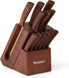 Hampton Forge Raintree Copper 13 Piece Block Set, Brown/Wood
