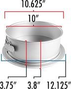 Fat Daddio's Round Springform Pan, 3 inch high - 10"