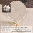 8 Pcs Cheese Cloths, 100% Unbleached Cotton, 20x20 Inch Cheesecloth for Straining, Grade 100 Ultra-Dense Cheese Cloth With Fabric Fine Mesh Cloth for Cooking, Juicing, Baking, Cheese Making