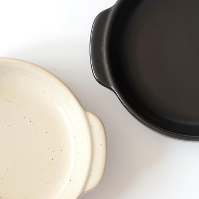 Santo Banko Ware Au Gratin Dish, Small, For One Person Capacity: 9.5 fl oz (270 ml), Heat Resistant, Oven-safe, Direct Fire, Microwave Safe, Dishwasher Safe, Stackable, Black, Made in Japan