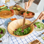 Wooden Spoons for Cooking, Wooden Utensils for Cooking Natural Teak Wooden Kitchen Utensils Set Comfort Grip(5 PCS SET)