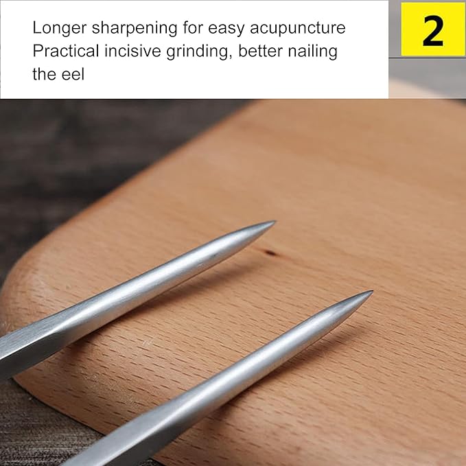 2PCS Eel Spike, Fish Eel Nail Thickened for Kitchen for Restaurant for Fish for Eel