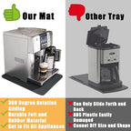 Kitchen Appliance Sliders 360 Degree Rotation Moving on Counter, Appliance Slider Cut to Fit, Mat for Kitchenaid Mixer with Kitchen Accessories,Appliance Mover for Espresso Machine, Food Processor
