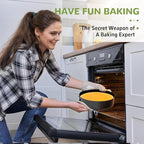 ZeroPone 10 Inch Springform Pan with Removable Bottom, Non-stick Round Spring Form Cake Mold Cheesecake Pan For Baking