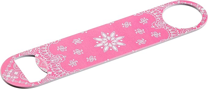 Pink Bandana Powder Coated Steel Bottle Opener