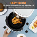 GCQ Air Fryer Rubber Bumpers, 4 PCS Replacement Parts Rubber Tips Silicone Rubbers Feet Tabs Silicone Bumpers Accessories for Power XL Ultrean Chefman Gowise Dash CROWNFUL Air Fryer