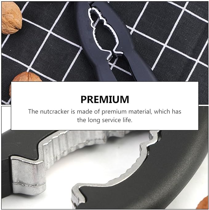 Cabilock Handheld Walnut Opener and Nutcracker Pliers Set, Abs Handle Nutshell Opening Tool for Efficient Walnut and Pine Nut Shelling, 2pcs Kitchen Specialty Gadgets for Home Use