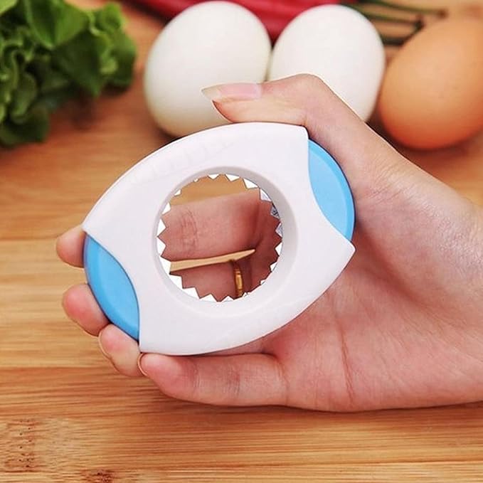 Blue Egg Shell Opener Egg Topper Cutter Egg Cracker Separator for Quickly Cutting Off The Tops of Eggs Egg Shell Scissors Opener Kitchen Gadgets Tools, Specialty Tools and Gadgets