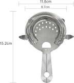 SKY FISH Barware Set 3-Piece Stainless Steel Bartender Kit - Cocktail Shaker, Jigger with Measurements, Hawthorn Strainer - Suit for Home Bars & Professional Mixologists