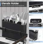 Urackify Compact Dish Drainer for Kitchen Counter - Expandable Large Capacity Drying Rack with Removable Cutlery Holder, Anti-Rust Plate Rack, Non-Slip Feet