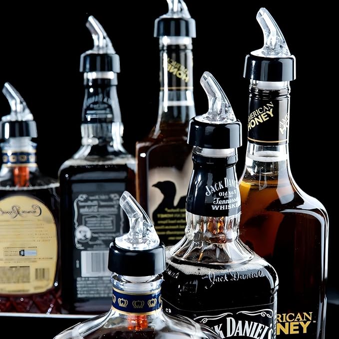 3 Pack Measured Pour Spout, Bottle Pourers for Alcohol - Shot Pourer Cocktail Liquor Dispenser Bar Bartending Tool - 1.5oz/45ml
