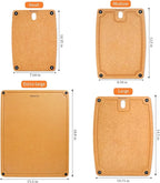 Large Cutting Boards for Kitchen Dishwasher - XL Cutting Board Set Double-Sided with Non-Slip Feet and Juice Groove Composite Chopping Board Knife Friendly Cut Meat, Fruit,Vegetable