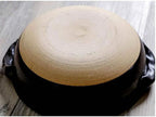 Round Casserole Dish Heat-Resistant Ceramic Casserole With Lid Soup Pot With Soup Pot Oil-Free Saucepan Japanese Donabe Hot Pot With Brushstroke Saucepan With Slow Stew W,A-1.7L