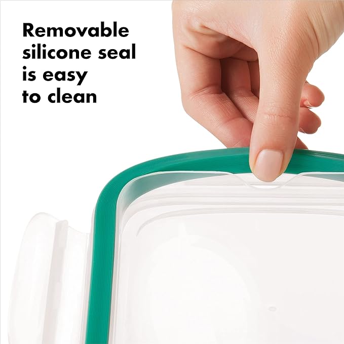 OXO Good Grips 1.6 Cup Smart Seal Leakproof Glass Rectangle Airtight Food Storage Container