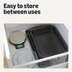 Amazon Basics Nonstick Rectangle Baking Pan, 9 x 13 in., Perfect for Cakes, Dishwasher and Oven-Safe