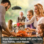 SCHVUBENR Large Turkey Baster with Cleaning Brush - Premium Baster Tool for Cooking - Easy to Use & Clean - Powerful Bulb Baster Syringe - Dishwasher Safe - Thanksgiving, Christmas Essentials - Red