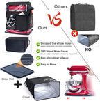 BAGSPRITE Stand Mixer Cover with Detachable Appliance Sliders Base Compatible with KitchenAid Mixer-Storage Bag for 4.5/5 Quart with Pockets for Kitchen Aid Accessories and Attachments