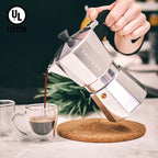 GROSCHE Milano Moka Pot | 9 Espresso Cup - 15.2 oz | Stovetop Espresso Percolator & Coffee Maker – Portable, Ideal for Home and Camping