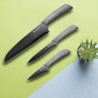 Hampton Forge Tomodachi HMC01A612C Raintree Ash – 3 Piece Knife Set with Matching Blade Guards