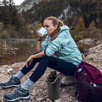 Kerilyn Insulated Gallon Jug with Handle, One Gallon, 128oz Stainless Steel, Large Double Vacuum Water Bottle for Hot & Cold Drinks, Wide Mouth, Sweat Proof, Great for Travel, Camping, Black