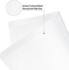 WK Flexible Plastic Cutting Boards Mats with Lip, Foldable Cutting Board for Kitchen Set of 3, Clear Cutting Boards, Nonslip Cutting Mats Sheets, BPA Free, Dishwasher Safe
