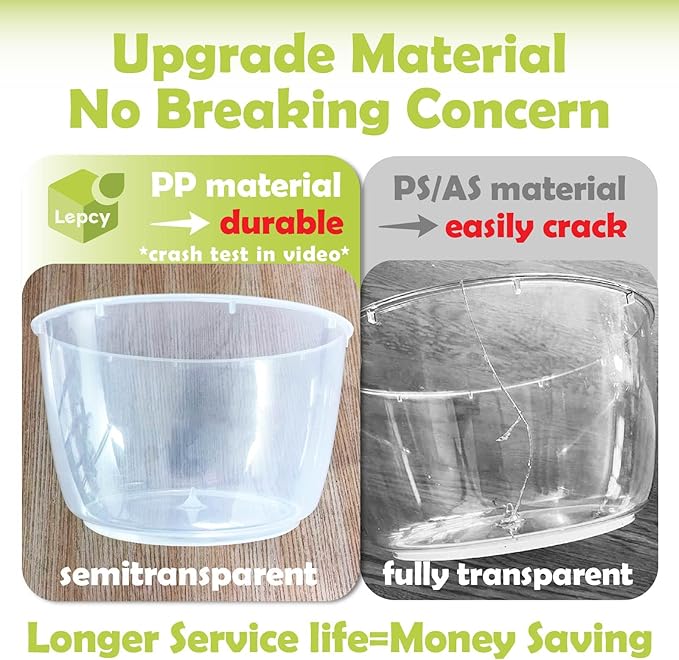LEPCY Salad Spinner, Durable Bowl Never Crack. 4.8 Qt Large Capacity Lettuce and Vegetable Spinner with Storage Lid, Non-skid Base. Gifts for Mom Women Parents