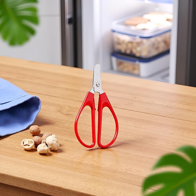 2Pcs Red Peeling The Shell Nut Shell Cracker Seed Pistachio Sheller Opener Peeling Pliers Nut Crackers Artifact Stainless Steel Convenience Hard Case Buster Nut Crackers Specialty Tools and Gadgets
