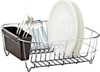 Neat-O Deluxe Chrome-Plated Steel Small Dish Drainers (Black)