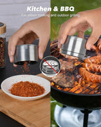 3" Grinder for Kitchen Spices, 3-Piece 4-Part Design, Screen-Free, Durable Zinc Alloy, Silver