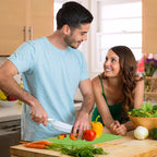 ZVP Plastic Cutting Boards for Kitchen, Flexible Cutting Mats, Gradient Green Chopping Boards with Food Icon, Non-Slip, Non Porous, BPA Free, Dishwasher Safe