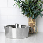 Fox Run Angel Food Cake Pan, Stainless Steel Tube Cake Pan With Removable Bottom, Round 10" x 5"