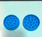Santa Cruz Shredder Grinder for Spices Knurled Top for Stronger Grip 2-Piece Medium 2.2 (Blue)