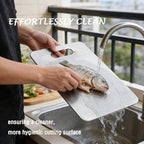 100% Pure Titanium Cutting Board, Titanium Cutting Boards for Kitchen Dishwasher Safe, Food-Grade Metal Meat Chopping Board Mat for Cooking Tasks and Outdoor Charcuterie Party (L, 13.6”×9.3”)