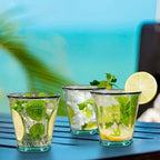COURONNE Verra Clear Water Glass, Recycled Drinking Glass for Candles, Bar & Home Decor, Dishwasher Safe, 10.1 oz