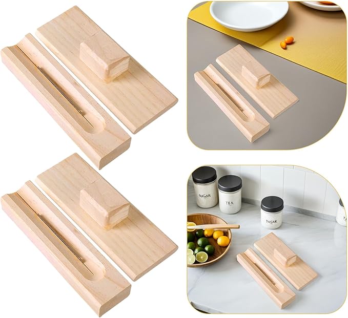 BETOOKY 2pcs Stainless Steel Chestnut Sheller and Pecan Cracker Set with Wooden Handle, Manual Nut Cracking Tool for Macadamia and Walnut, Kitchen Specialty Gadget for Home Cooking