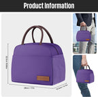 douyadady Lunch Bag Women/Men Lunch Box Women/Men (Dark purple)