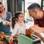 Graphite Heating Technology Pop-Up Toaster w/7 Heat Settings, 3 Toasting Functions & Unique Bagel Mode, Olive/Brushed Nickel