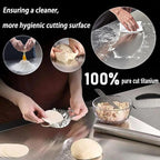 100% Pure Titanium Cutting Board Set of 3, Double-Sided Titanium Cutting Boards for Kitchen Dishwasher Safe, Food-Grade Metal Chopping Board Mat for Fruit, Meat & Outdoor BBQ Party (S+M+L)