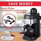 Brentwood GA-134BK GA-134BK 800-Watt Espresso and Cappuccino Maker, Black